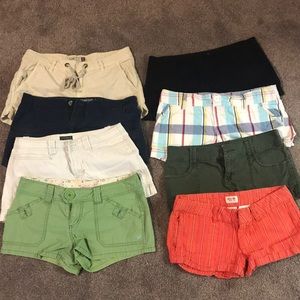 Women’s shorts lot of 8. Size 5 and “fit like 5”